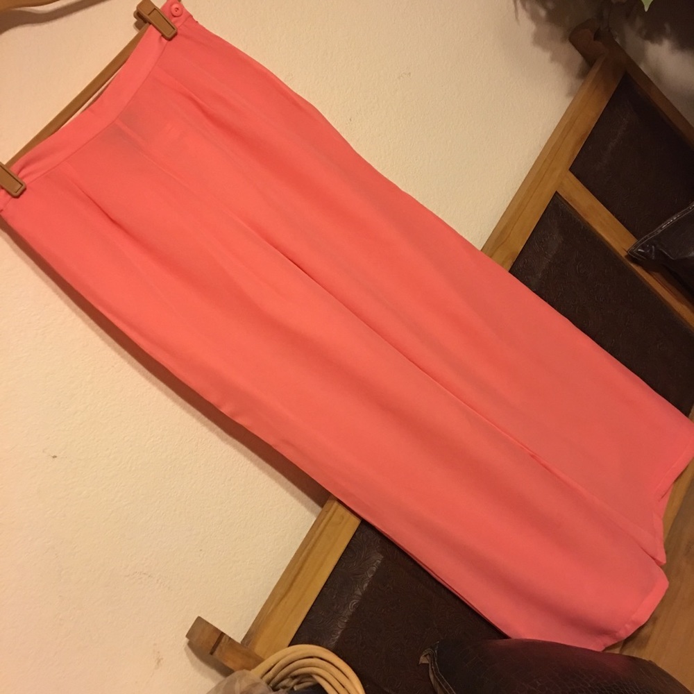 Metro Style pull on trouser coral pink NWT